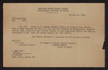 Change of duty orders for Major B. R. Kennon